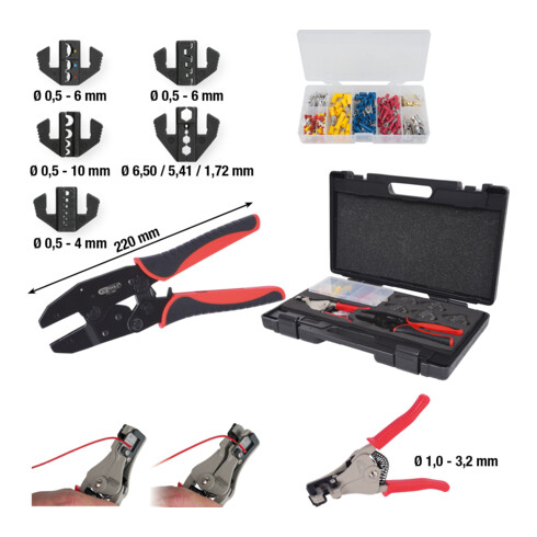 KS Tools Automatik-Crimpwerkzeug-Satz, 283-tlg.