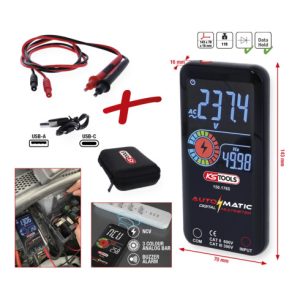 KS Tools Automatik Digital-Multimeter inkl. Prüfspitzen KS Tools Automatik Digital-Multimeter inkl. Prüfspitzen