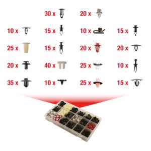 KS Tools Befestigungs-Clip-Satz für Toyota/Lexus, 360-teilig KS Tools Befestigungs-Clip-Satz für Toyota/Lexus, 360-teilig