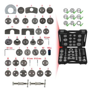 KS Tools Bremskolben-Rückstell-Werkzeug-Satz, 41-teilig KS Tools Bremskolben-Rückstell-Werkzeug-Satz, 41-teilig