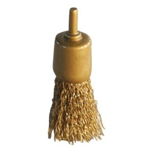 KS Tools BRONZEplus Pinselbürste, Draht, gewellt, Ø 26 mm