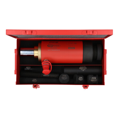 KS Tools Druck- und Zug-Hydraulikzylinder-Satz, 16t, 10-teilig