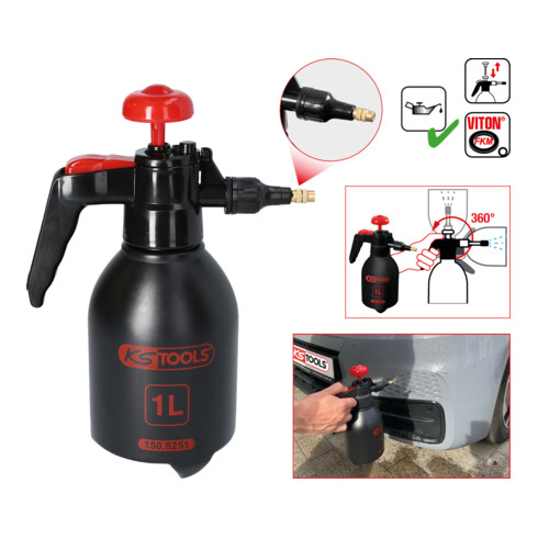 KS Tools Druck-Zerstäuber, 1 l