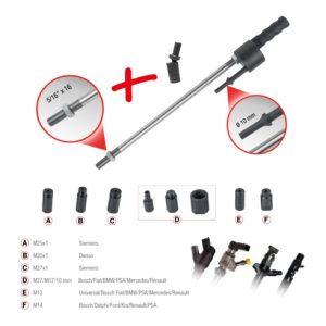KS Tools Druckluft-Meißel-Injektoren-Auszieh-Satz, 10-teilig KS Tools Druckluft-Meißel-Injektoren-Auszieh-Satz, 10-teilig
