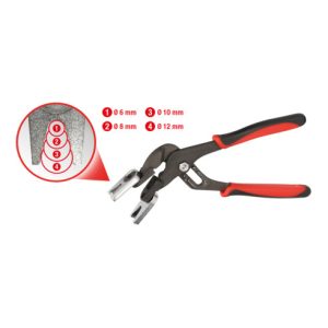 KS Tools Druckluft-Schnellverbinder-Lösezange, 6-12 mm