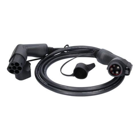 KS Tools efuturo Ladekabel gerade, Typ 2 auf Typ 1 Stecker, 1 Phase, bis zu 7,4 kW, 32 A, 230 V, Mode 3, 3 Meter