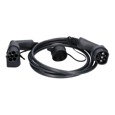 KS Tools efuturo Ladekabel gerade, Typ 2 auf Typ 2 Stecker, 1 Phase, bis zu 7,4 kW, 32 A, 230 V, Mode 3, 3 Meter