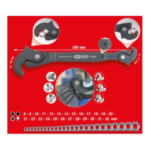 KS Tools Einhand-Multifunktions-Schlüssel, 8-17/14-32mm KS Tools Einhand-Multifunktions-Schlüssel, 8-17/14-32mm
