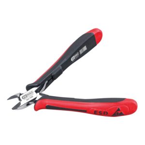 KS Tools ESD Hartmetall-Seitenschneider, 125 mm Spezialschneide für Glasfaser