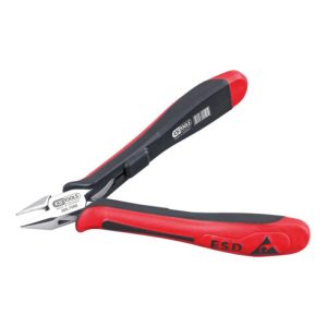 KS Tools ESD Seitenschneider, 125mm spitzer Kopf mit feiner Wate