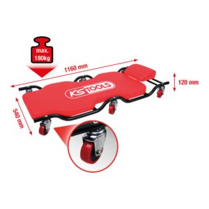 KS Tools Fahrbare Liege, 1160x540mm KS Tools Fahrbare Liege, 1160x540mm