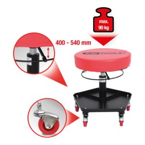 KS Tools Fahrbarer und höhenverstellbarer Hocker KS Tools Fahrbarer und höhenverstellbarer Hocker