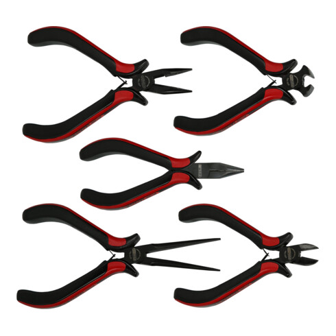 KS Tools Feinmechanik-Zangen-Satz, 5-teilig