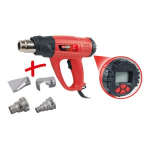 KS Tools Heißluftgebläsepistolen-Satz, Digital, 5-teilig