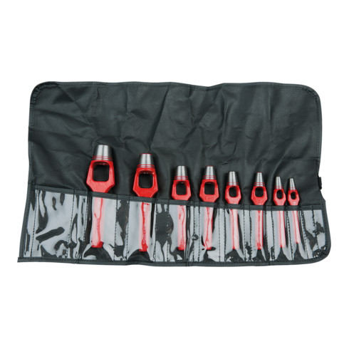 KS Tools Henkellocheisen-Satz, 8-teilig 6-25 mm