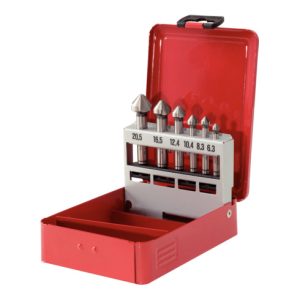 KS Tools HSS Co 5 Kegel-Entgratsenker-Satz, Stahlblechkassette 6-teilig KS Tools HSS Co 5 Kegel-Entgratsenker-Satz, Stahlblechkassette 6-teilig