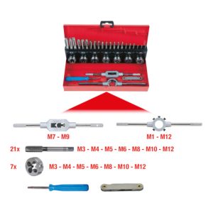 KS Tools HSS Gewindeschneidwerkzeug-Satz, 32-teilig KS Tools HSS Gewindeschneidwerkzeug-Satz, 32-teilig