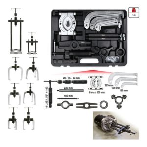 KS Tools Hydraulischer Abziehersatz 2-armig und 3-armig, 22-tlg. KS Tools Hydraulischer Abziehersatz 2-armig und 3-armig, 22-tlg.