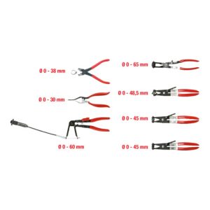 KS Tools KFZ Schlauchschellenzangen-Satz, 7-tlg.