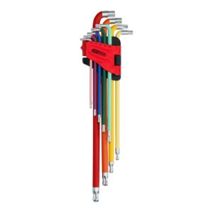 KS Tools Kugelkopf-Torx-Winkelstiftschlüssel-Satz, extra lang, 9-tlg KS Tools Kugelkopf-Torx-Winkelstiftschlüssel-Satz, extra lang, 9-tlg