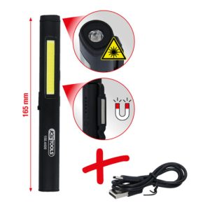 KS Tools LED COB Stripe Inspektionslampe 350 Lumen mit UV-Spot LED und Laserpointer KS Tools LED COB Stripe Inspektionslampe 350 Lumen mit UV-Spot LED und Laserpointer