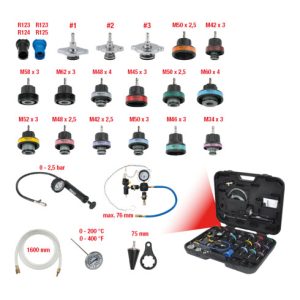 KS Tools MASTER Kühlsystem-Diagnose-Service-Satz, 25-tlg.