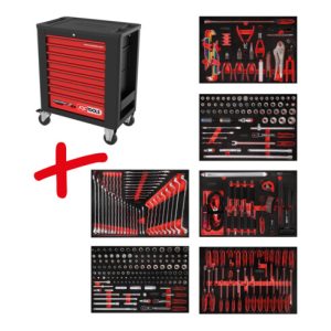 KS Tools Performanceplus Werkstattwagen-Satz P15 mit 338 Werkzeugen für 6 Schubladen KS Tools Performanceplus Werkstattwagen-Satz P15 mit 338 Werkzeugen für 6 Schubladen