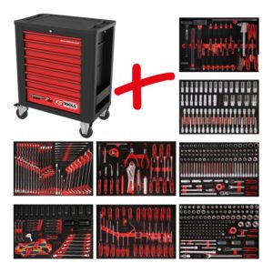 KS Tools Performanceplus Werkstattwagen-Satz P15 mit 536 Werkzeugen für 8 Schubladen KS Tools Performanceplus Werkstattwagen-Satz P15 mit 536 Werkzeugen für 8 Schubladen