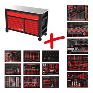 KS Tools Performanceplus Werkstattwagen-Satz P45 mit 950 Werkzeugen für 13 Schubladen KS Tools Performanceplus Werkstattwagen-Satz P45 mit 950 Werkzeugen für 13 Schubladen