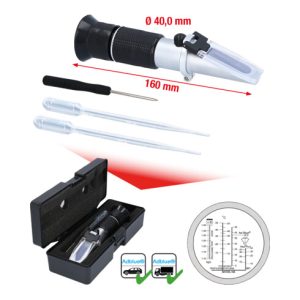 KS Tools Refraktometer – optisches Prüfgerät für Batterieflüssigkeit, Frostschutzmittel und AdBlue®-Zusätze KS Tools Refraktometer – optisches Prüfgerät für Batterieflüssigkeit, Frostschutzmittel und AdBlue®-Zusätze