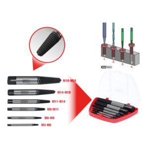 KS Tools Schrauben-Ausdreher-Satz, 6-teilig KS Tools Schrauben-Ausdreher-Satz, 6-teilig