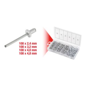 KS Tools Sortiment Blindnieten, 400-teilig KS Tools Sortiment Blindnieten, 400-teilig
