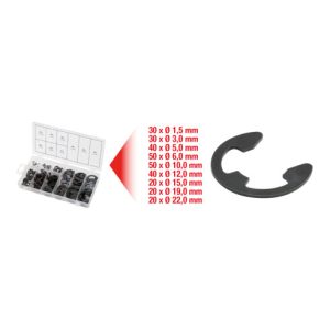 KS Tools Sortiment E-Sicherungsringe, Ø1,5-22mm, 300-teilig KS Tools Sortiment E-Sicherungsringe, Ø1,5-22mm, 300-teilig