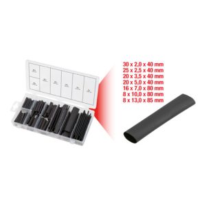 KS Tools Sortiment Schrumpfschläuche,2,0×40-13×80, 127-tlg.