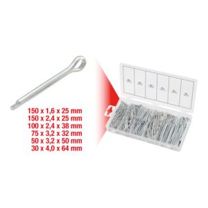 KS Tools Sortiment Splinte, 1,6×25,4mm-4,0×63,5mm, 555-teilig KS Tools Sortiment Splinte, 1,6×25,4mm-4,0×63,5mm, 555-teilig