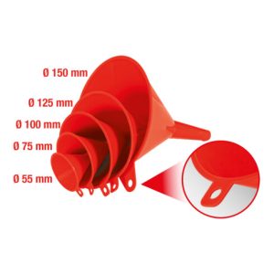 KS Tools Trichter-Satz, 5-tlg. Durchmesser 50-150 mm KS Tools Trichter-Satz, 5-tlg. Durchmesser 50-150 mm