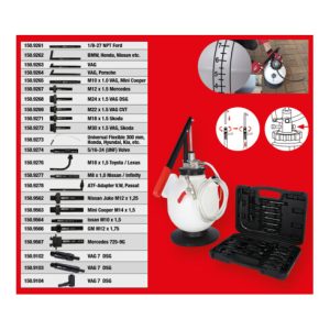 KS Tools Universal Getriebeöl-Füllsystem-Satz mit 23-tlg. Adaptersatz KS Tools Universal Getriebeöl-Füllsystem-Satz mit 23-tlg. Adaptersatz