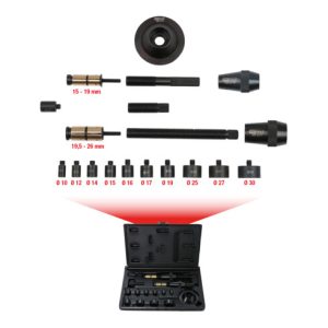 KS Tools Universal-Kupplungs-Zentrier-Werkzeug-Satz Ø 15,0 26,0 mm, 19-teilig KS Tools Universal-Kupplungs-Zentrier-Werkzeug-Satz Ø 15,0 26,0 mm, 19-teilig
