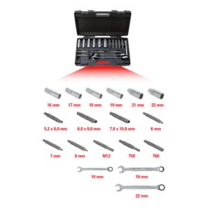 KS Tools Universal Stoßdämpfer-Basis-Werkzeug-Satz, 18-tlg. KS Tools Universal Stoßdämpfer-Basis-Werkzeug-Satz, 18-tlg.