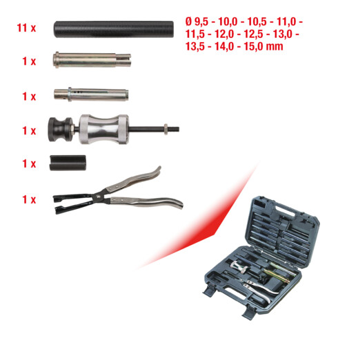 KS Tools Ventilschaft-Dichtring-Werkzeug-Satz,16-tlg