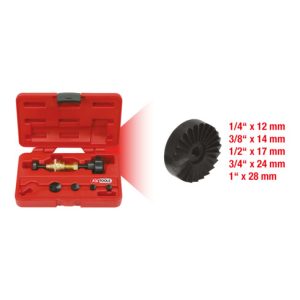 KS Tools Wasserhahn-Fräsapparat-Satz 1/4″-1″, 6-teilig KS Tools Wasserhahn-Fräsapparat-Satz 1/4″-1″, 6-teilig