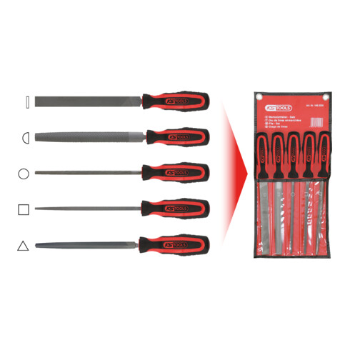 KS Tools Werkstattfeilen-Satz, 5-tlg.