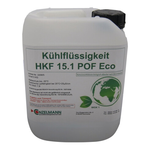 Kühlmittel HKF 15.1 POF ECO 5kg Kanister Frostschutz b.-15GradC CONZELMANN