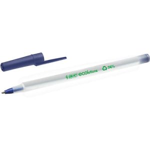 Kugelschreiber mit Kappe BIC® ECOlutions® Round Stic®, 0,4 mm, recycelt, blau, 60 Stck. Kugelschreiber mit Kappe BIC® ECOlutions® Round Stic®, 0,4 mm, recycelt, blau, 60 Stck.