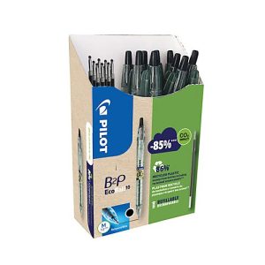 Kugelschreiber PILOT Bottle 2 Pen Ecoball, schwarz, Strichbreite 0,6 mm, dokumentenecht, nachfüllbar, 86 % Recyclingmaterial, 10 Stück + 10 Minen schwarz Kugelschreiber PILOT Bottle 2 Pen Ecoball, schwarz, Strichbreite 0,6 mm, dokumentenecht, nachfüllbar, 86 % Recyclingmaterial, 10 Stück + 10 Minen schwarz