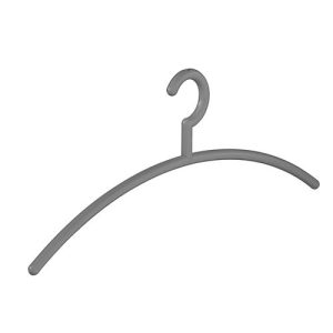 Kunststoff-Kleiderbügel Pador-Concept Nizza, Bügelstärke 12 mm, 10 Stück, dunkelgrau Kunststoff-Kleiderbügel Pador-Concept Nizza, Bügelstärke 12 mm, 10 Stück, dunkelgrau