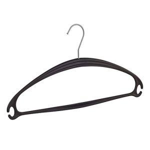 Kunststoff-Kleiderbügel Pador-Concept Vega, Bügelstärke 12 mm, drehbarer Haken, 10 Stück, schwarz Kunststoff-Kleiderbügel Pador-Concept Vega, Bügelstärke 12 mm, drehbarer Haken, 10 Stück, schwarz