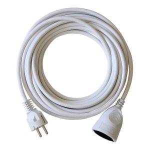 Kunststoff-Verlängerung Weiß 10m H05VV-F 3G1,5 Kunststoff-Verlängerung Weiß 10m H05VV-F 3G1,5