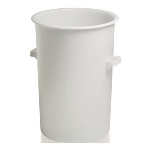 Kunststoffbehälter rd.110l HD-PE weiß D515xH733mm m.Außengriff CRAEMER
