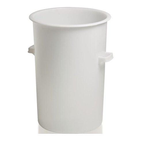 Kunststoffbehälter rd.110l HD-PE weiß D515xH733mm m.Außengriff CRAEMER